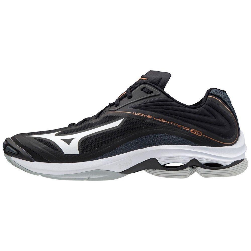 Damske Volejbalove Tenisky Mizuno Wave Lightning Z6 Čierne/Biele Vypredaj QNWY92814